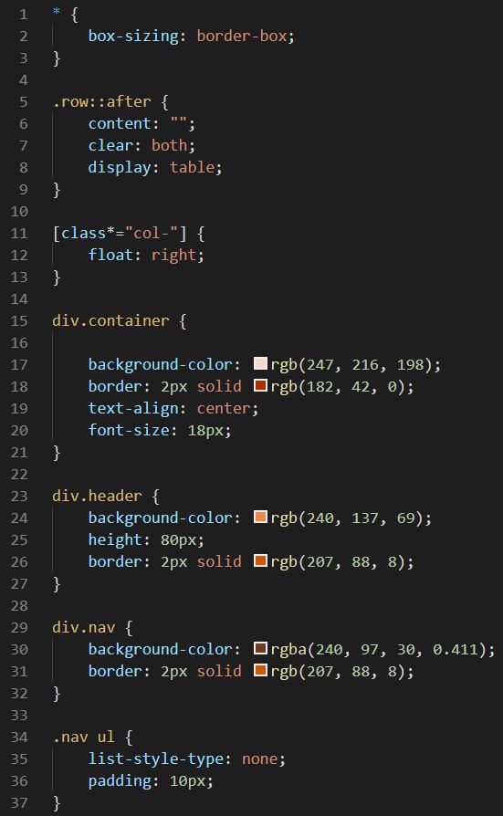 Media Queries - Examples CSS1