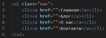 Navigation Bar HTML