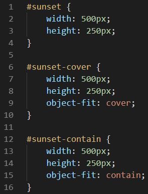 The object-fit Property CSS